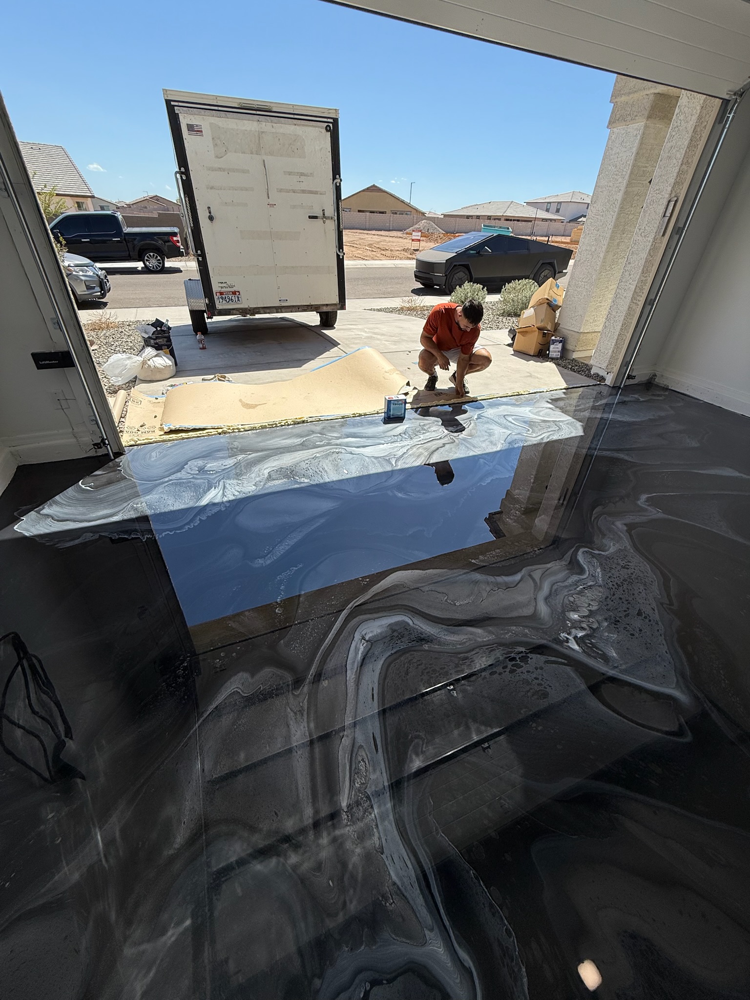 Epoxy Floor Prep by Tru Coat Epoxy and Painting
