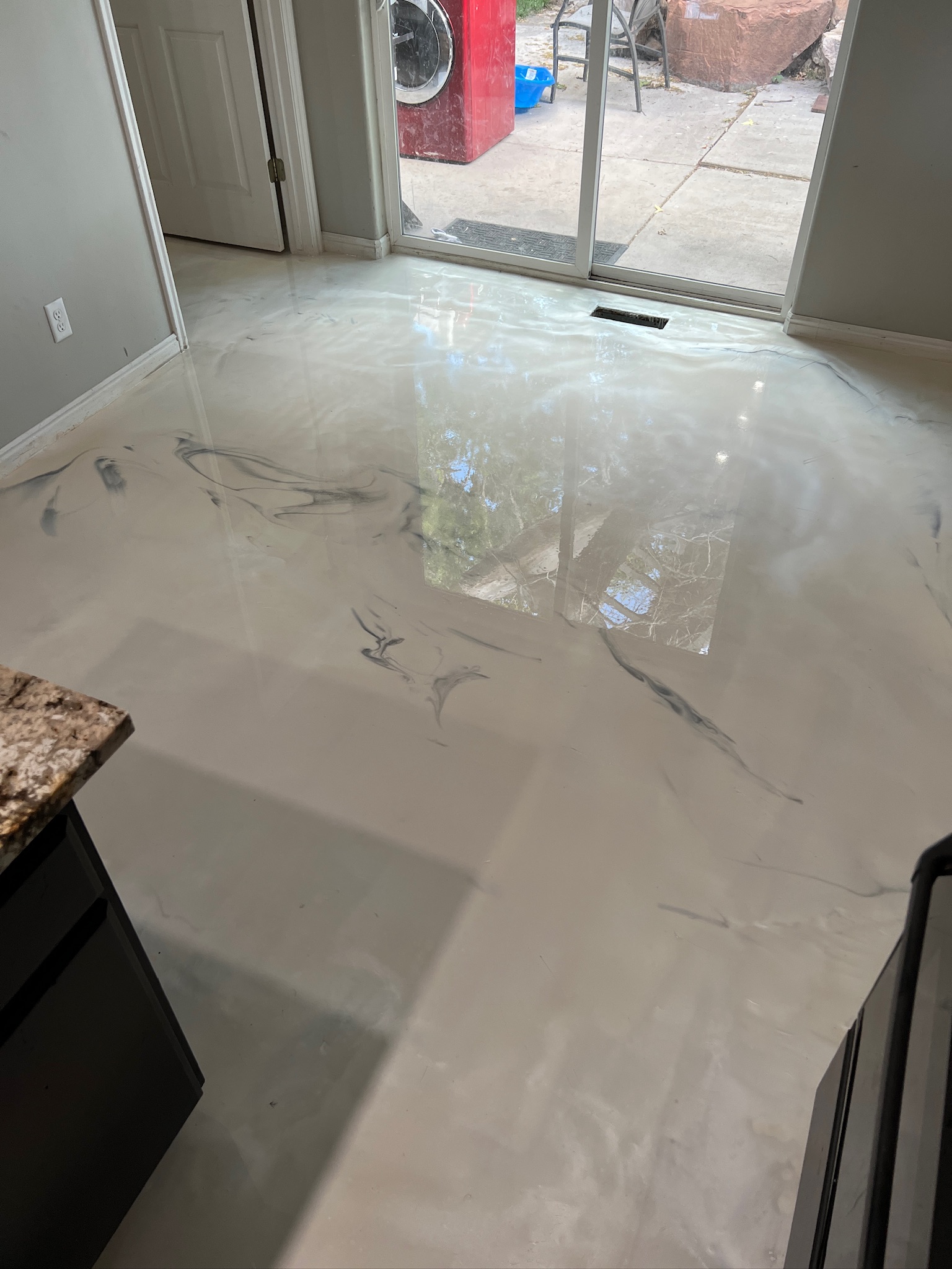 Epoxy flooring installation in New Hope, PA by Tru Coat Epoxy