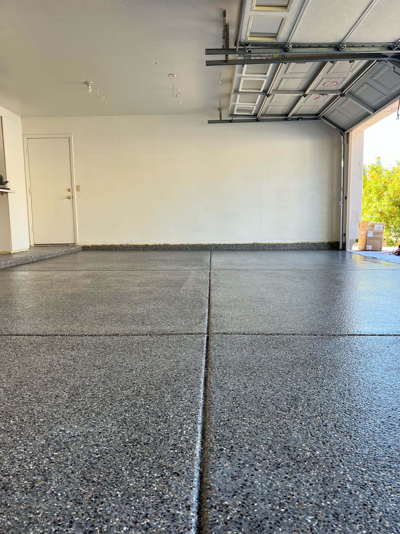 Epoxy flooring installation in Richboro, PA by Tru Coat Epoxy