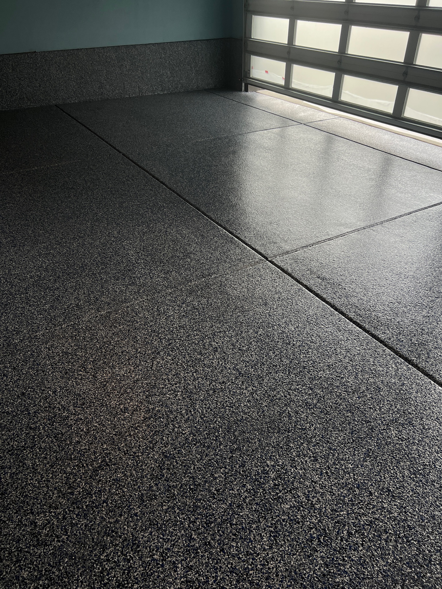 Epoxy flooring installation in Rose Valley, PA by Tru Coat Epoxy