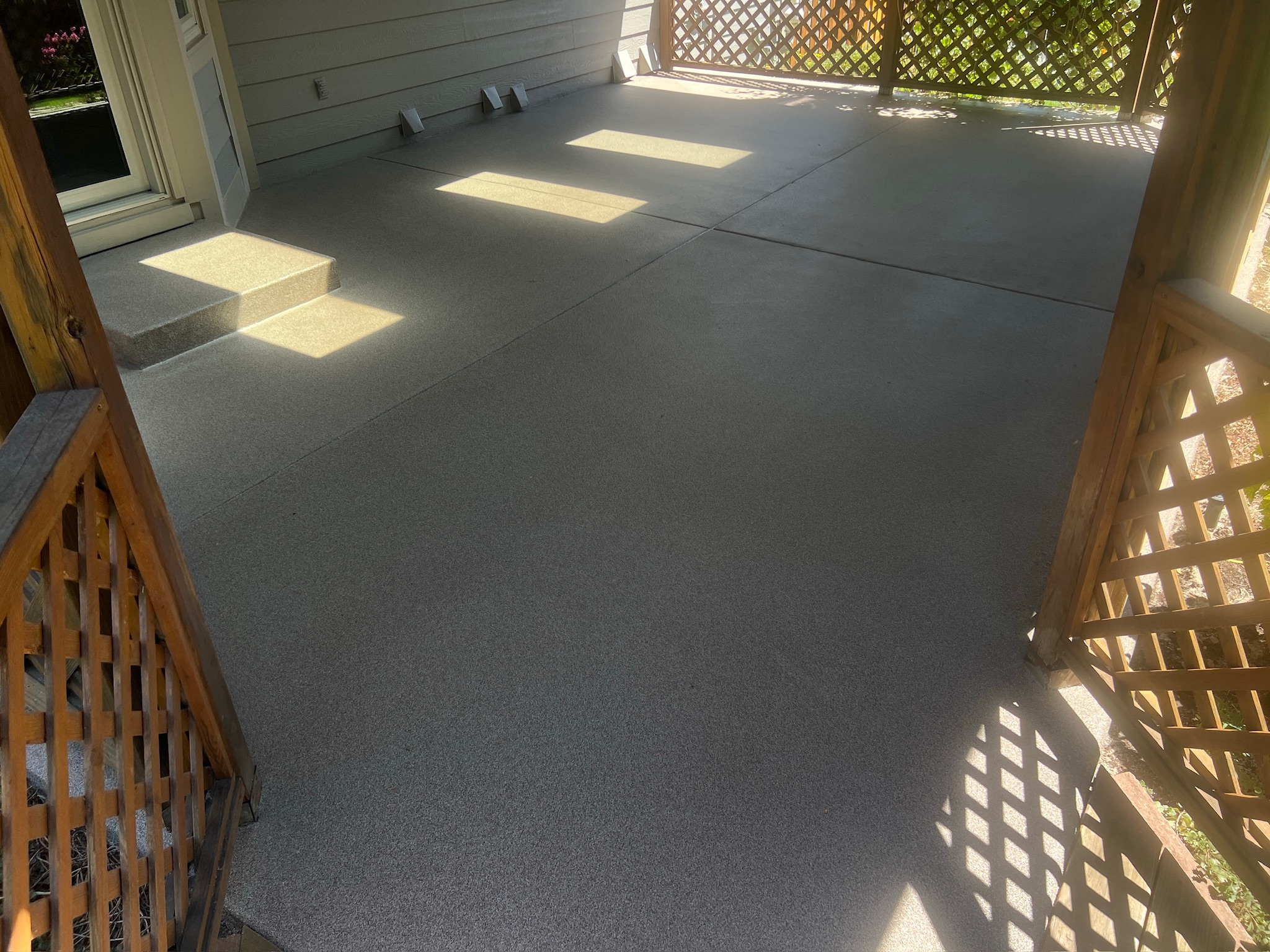 Epoxy flooring installation in Villanova, PA by Tru Coat Epoxy